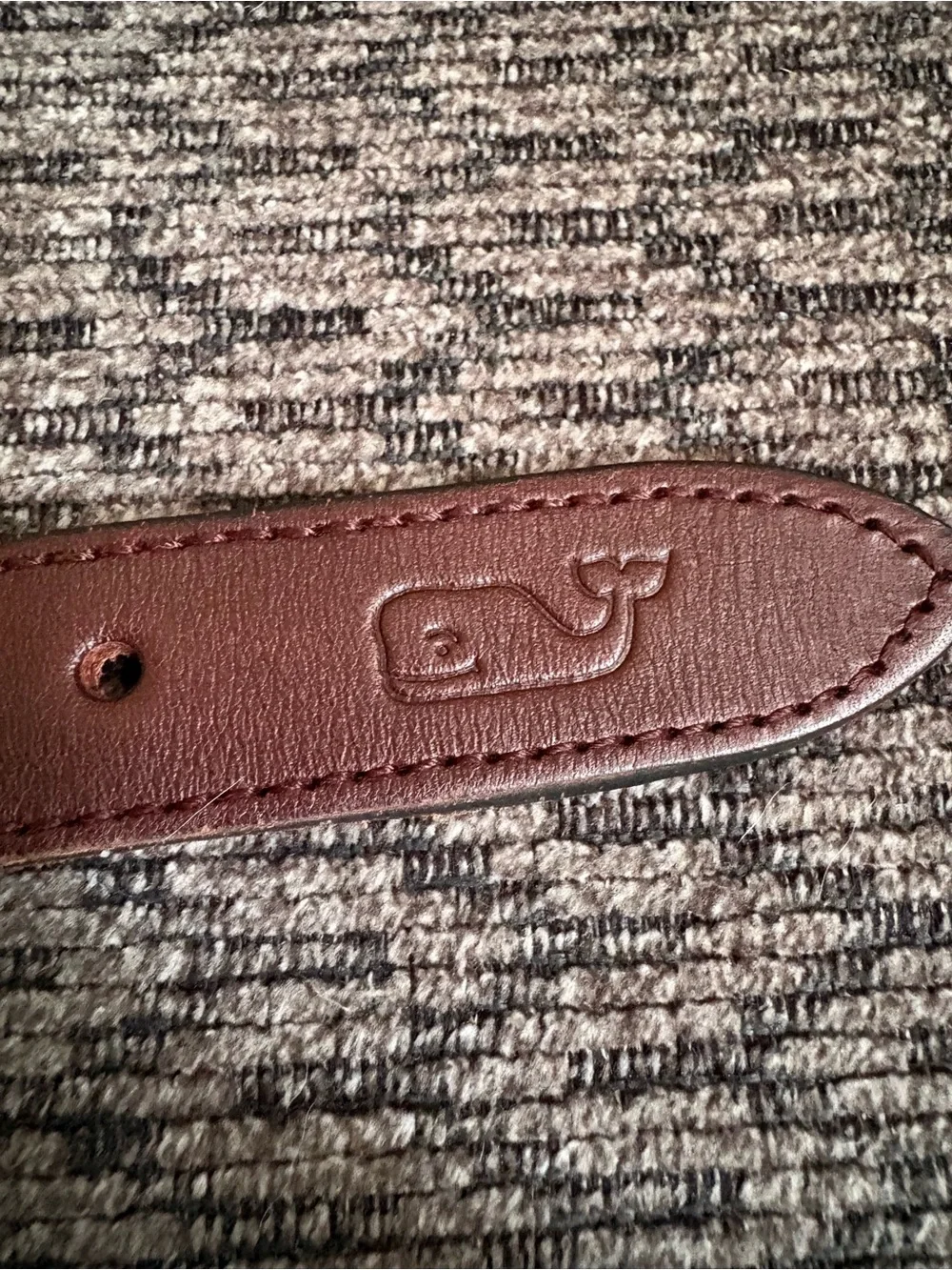 Vineyard Vines Boy’s Canvas Club Belt Pink Whale Logo Size 30
